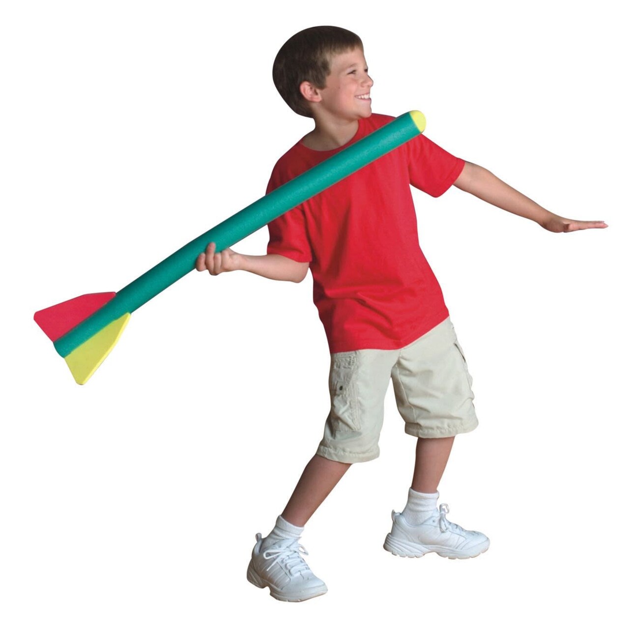 S&#x26;S Worldwide Foam Rocket Javelin. All Foam Javelin, Safe for Kids to Use Indoors or Outdoors. 32.5&#x22; Long.  Weighs Less Than 3 Ounces!  Travels Up to 75 Feet. Assorted Colors.